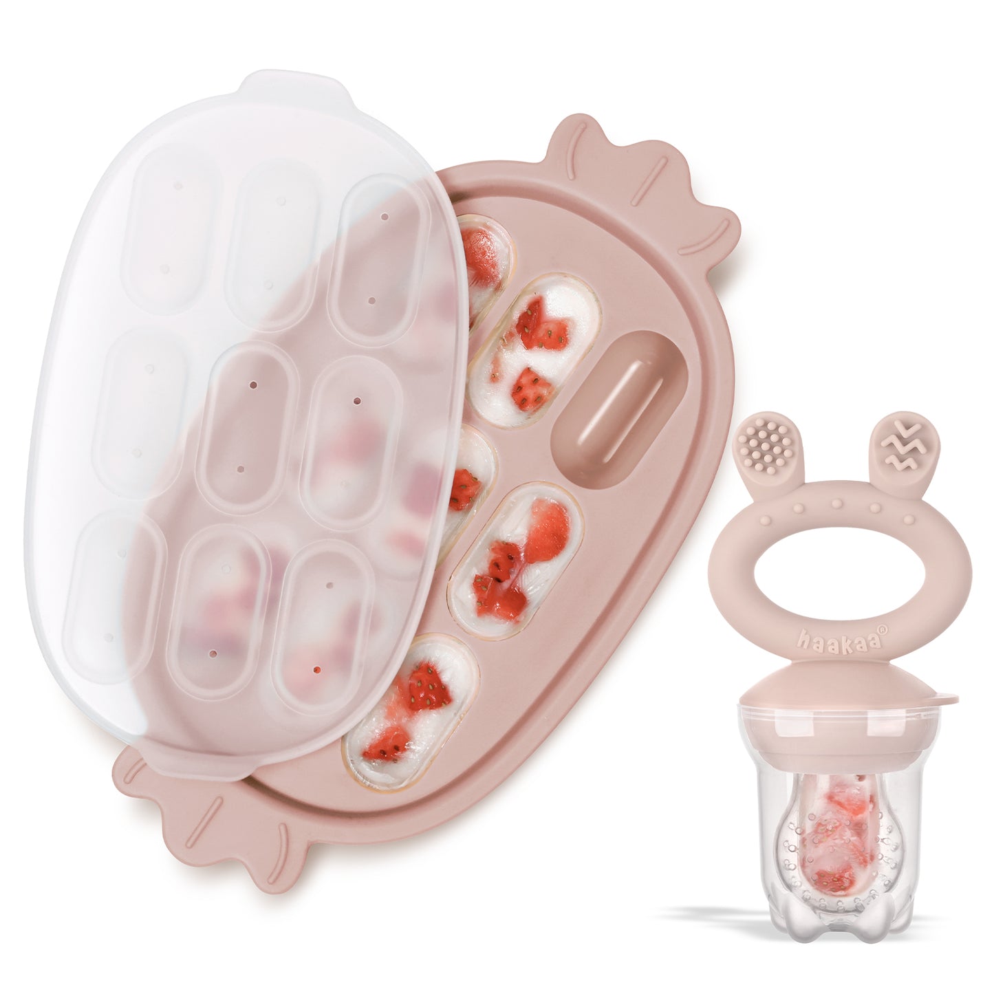 Fresh Food Feeder and Silicone Nibble Tray Set