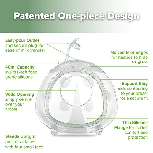 Ladybug Silicone Breast Milk Collector (Medical-Grade Silicone, 40ml/75ml/150ml)