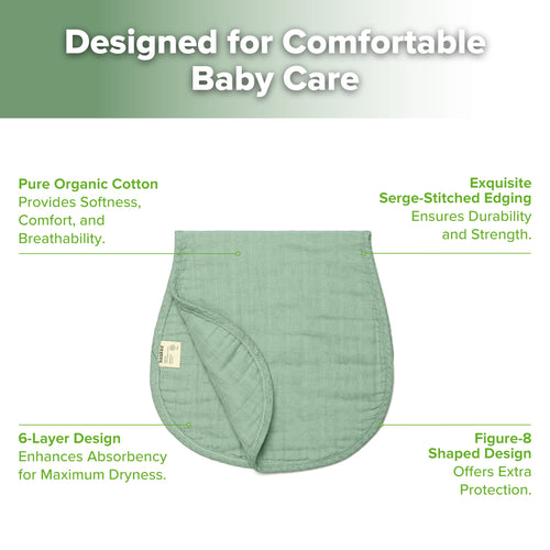 Organic Cotton Burp Cloth - 2pcs