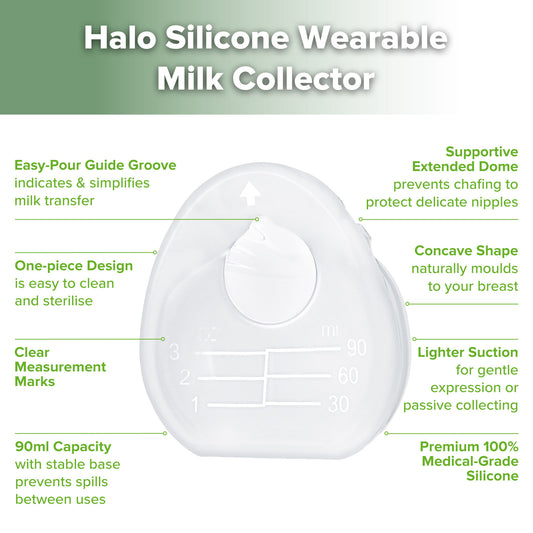 Halo Silicone Breastmilk Collector (90ml)