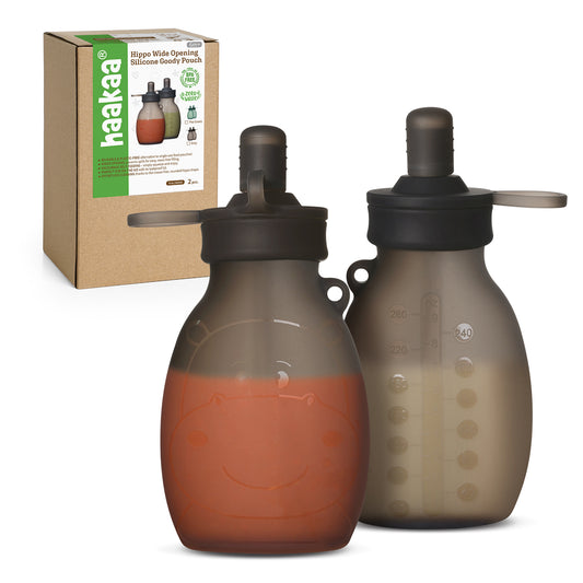 Hippo Wide Opening Silicone Goody Pouch - 260ml