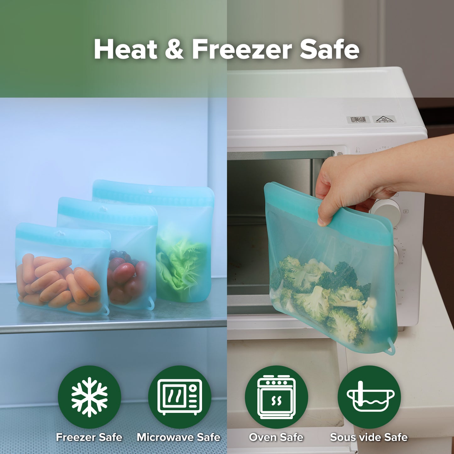 Dot Seal Silicone Storage Bag Set