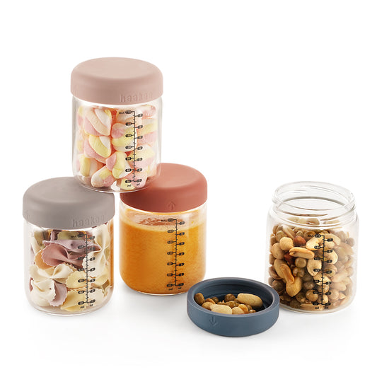 Sealed Glass Storage Jar Set - 210ml.