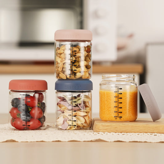 Sealed Glass Storage Jar Set - 210ml.