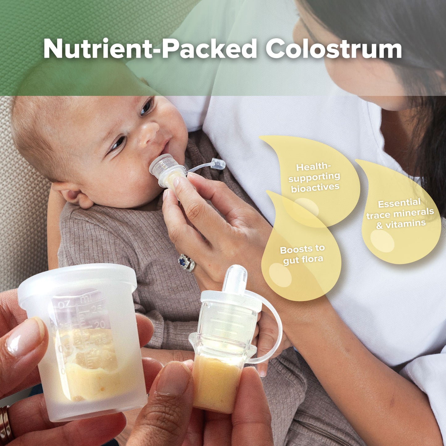 Silicone Colostrum Collector Set