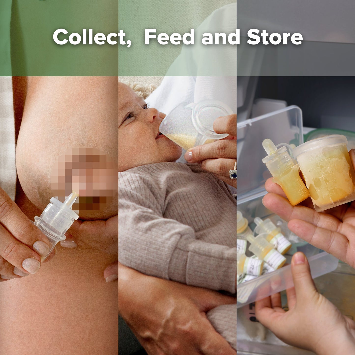 Silicone Colostrum Collector Set
