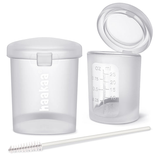 Silicone Colostrum Collector Measuring & Feeding Lidded Cup