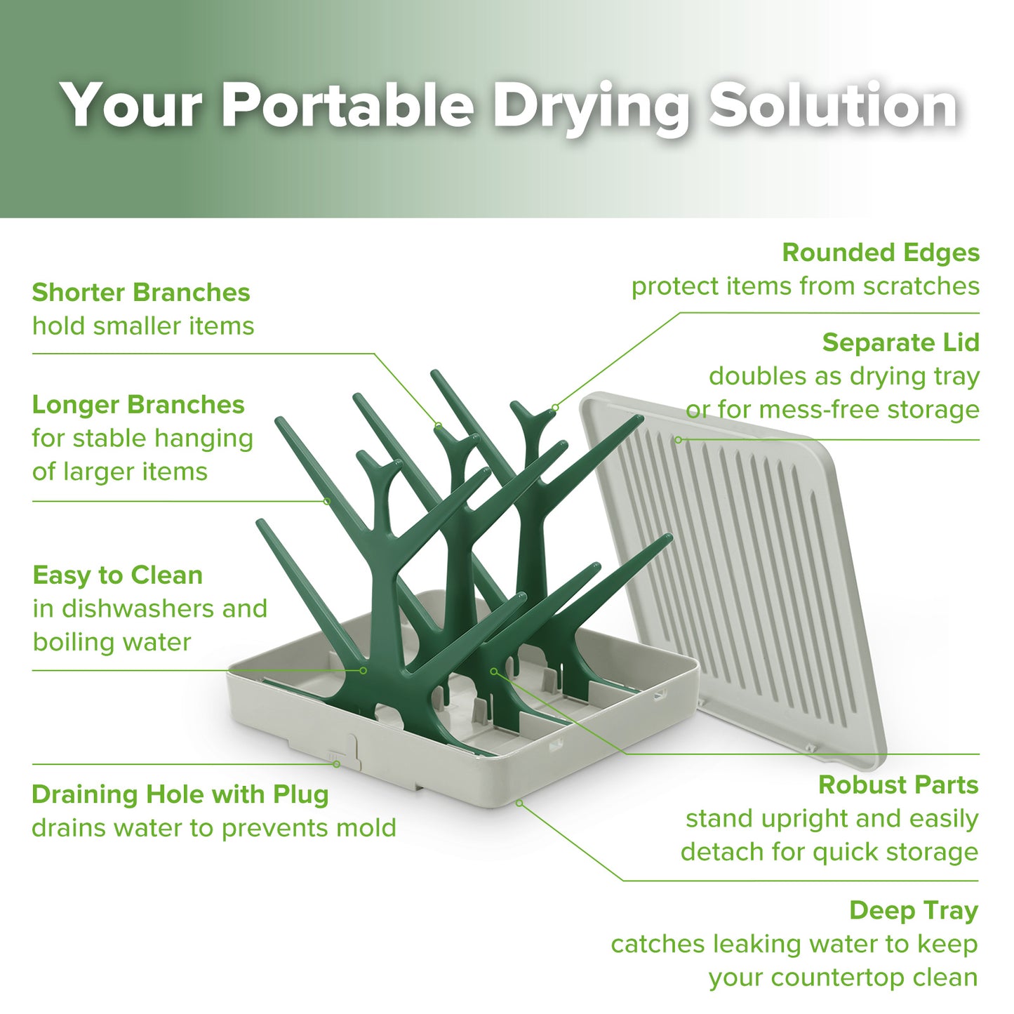 Easy-store Drying Tree & Tray Set