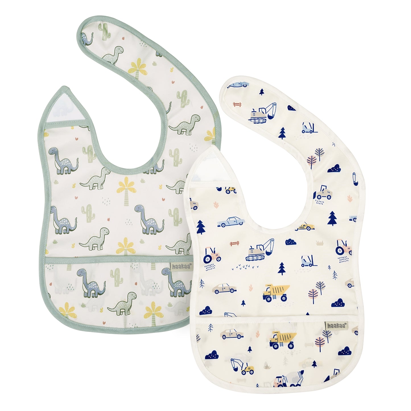 Haakaa Easy-fold Baby Bib - 2pcs