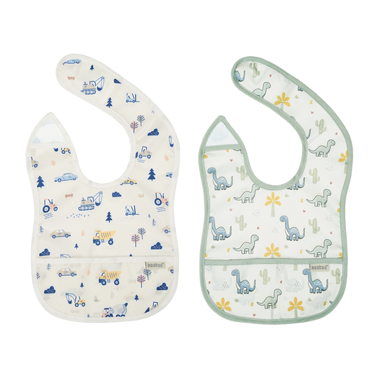 Haakaa Easy-fold Baby Bib - 2pcs