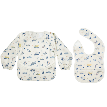 Haakaa Mess-free Smock & Bib Set