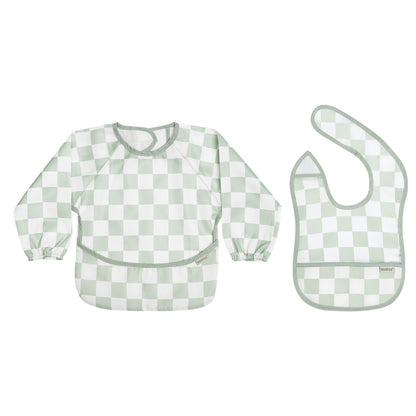 Haakaa Mess-free Smock & Bib Set