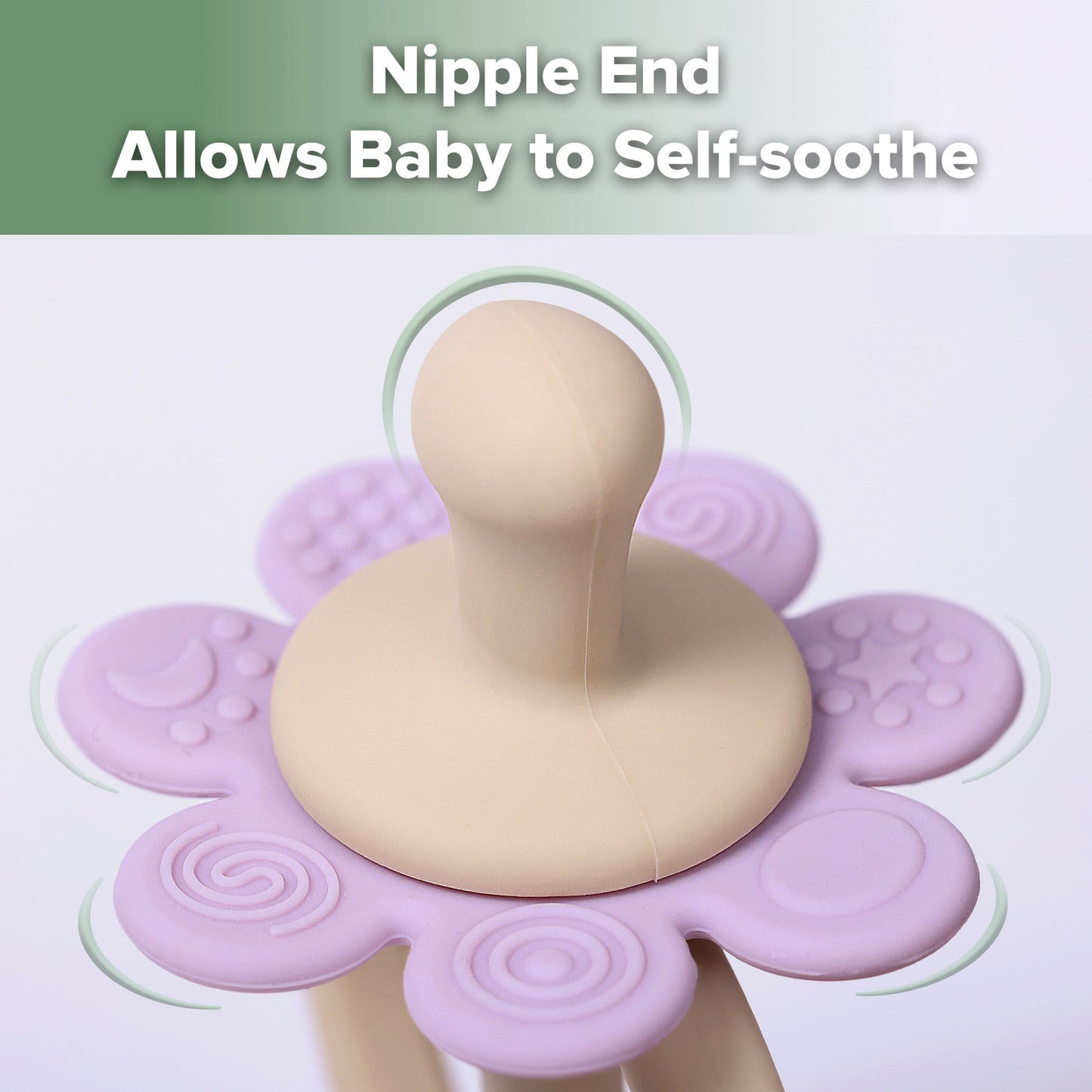 Silicone Twin Flower Teether