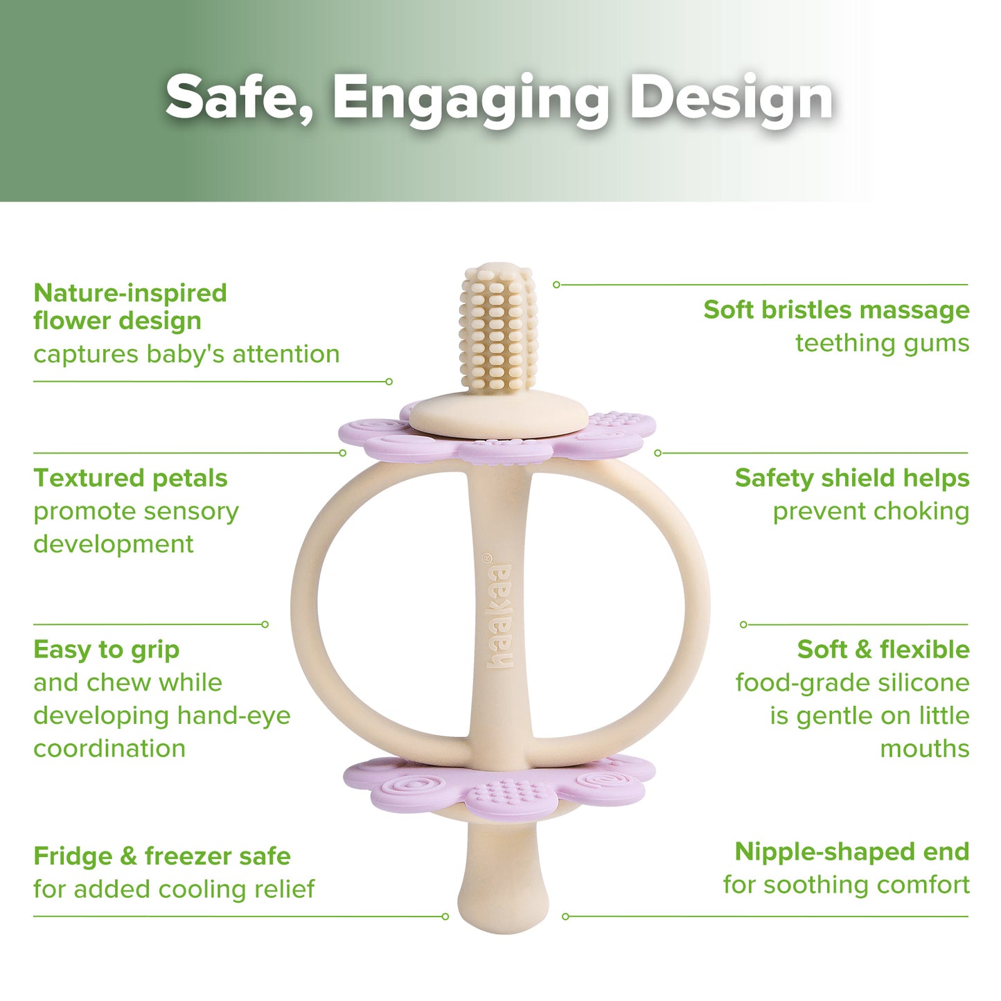 Silicone Twin Flower Teether