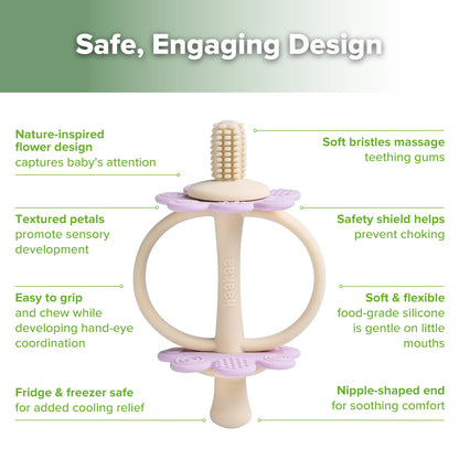 Silicone Twin Flower Teether