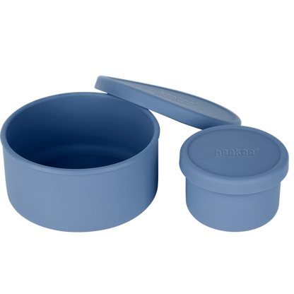 Round Silicone Food Container Set (2pcs)