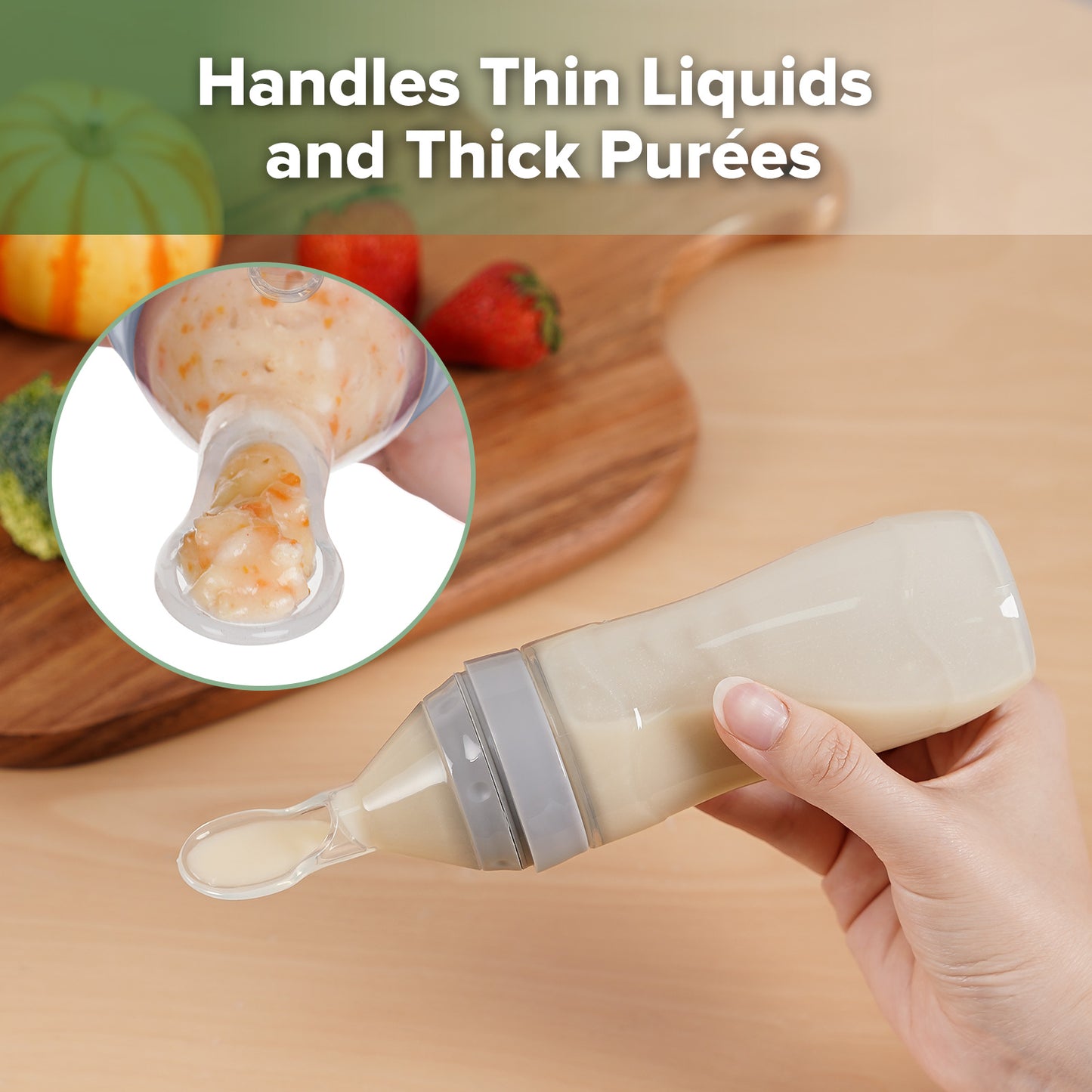 Silicone Baby Food Dispensing Spoon (120ml)