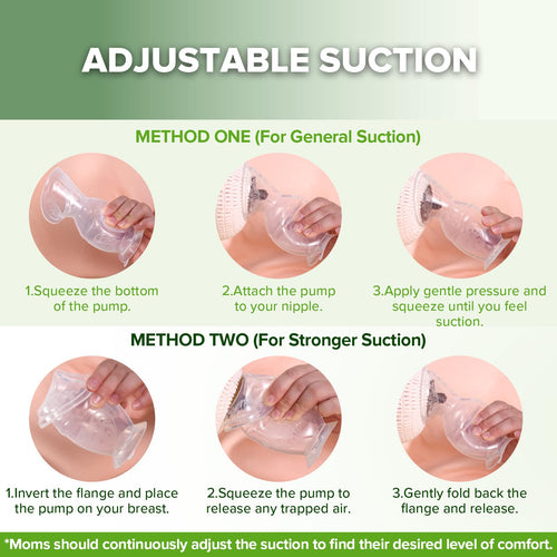 Generation 2 100/150ml Silicone Breast Pump with Suction Base