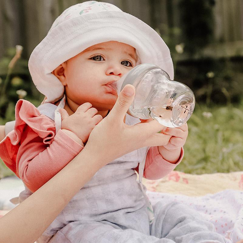 Generation 2 Silicone Breast Pump (150ml) and Gen. 3 Glass Baby Bottle Combo (160ml) | Haakaa.