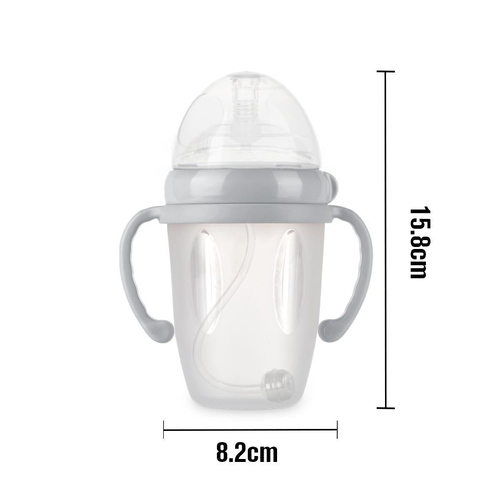 Generation 3 Silicone Sippy Spout Bottle (250ml) | Haakaa.
