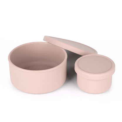 Round Silicone Food Container Set (2pcs) | Haakaa.